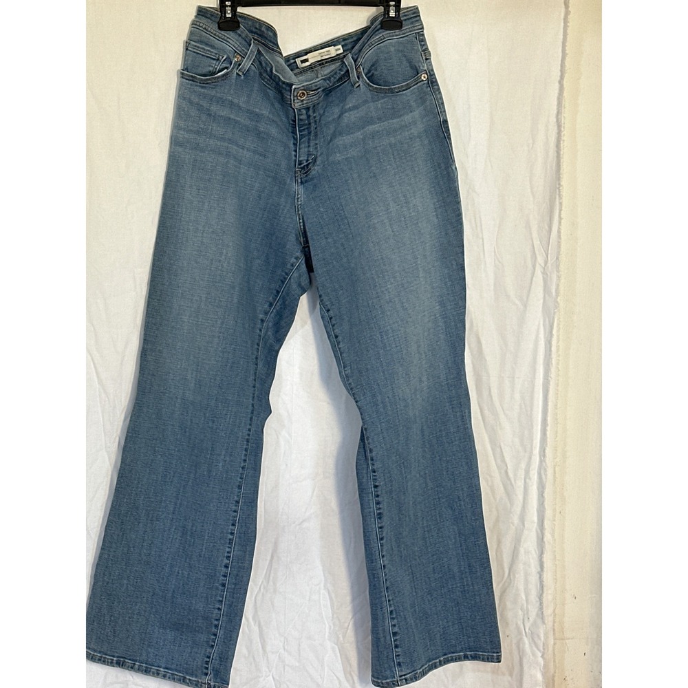 Levi's 580 Bootcut Jeans Defined Waist Denim Blue Women's Size 20W